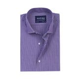 Lavender Stripe Formal Shirt For Men.