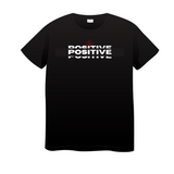 Be Positive Half Sleeves Black T-shirt