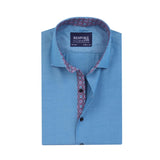 Ocean Blue Designer Formal Shirt