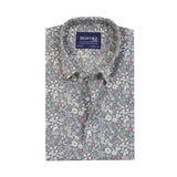 Grey Floral Casual Shirt - YNG Empire