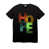 HOPE Graphic Printed Half Sleeves Black T-shirt