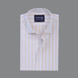 Yellow Stripe Formal Shirt For Men. - YNG Empire