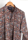 Royal Maroon Floral Casual Shirt For Men - YNG Empire