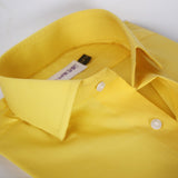 Yellow Cotton Rich Formal Shirt For Men 16/5 collar - YNG Empire