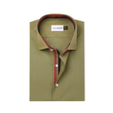 Olive Formal Shirt For Men 15/5 collar