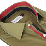 Olive Formal Shirt For Men 15/5 collar - YNG Empire