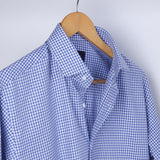 Blue Classic Checkmate Formal Shirt - YNG Empire