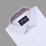 White Paisley Printed Casual Shirt - YNG Empire