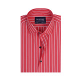 Crimson Classic Stripe Formal Shirt