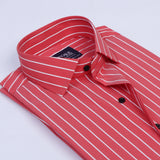 Crimson Classic Stripe Formal Shirt - YNG Empire
