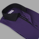 Royal Purple Designer Premium Formal Shirt For Men - YNG Empire