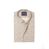 Offwhite Floral Printed Casual Shirt For Men