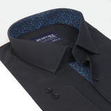 Premium Black Formal Shirt with Contrast Details