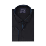 Premium Black Formal Shirt with Contrast Details