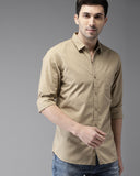 Camel Color Casual Shirt For Men