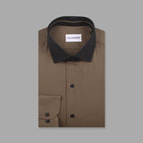 Olive Premium Designer Formal Shirts For Men 15/5 - YNG Empire