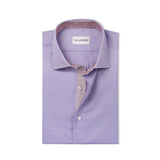 Premium light purple Formal Shirt with Contrast Details 15/5 collar