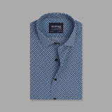 Sky Blue Printed Casual Shirt For Men - YNG Empire