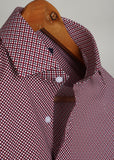 Red Printed Casual Shirt For Men - YNG Empire