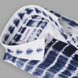 Tie - Dye Printed Casual linen Shirt For Men 15/5 collar - YNG Empire