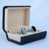 YNG Black And Silver Stainless Steel Cufflink For Men - YNG Empire