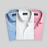 Basic Pack Of 3 Premium Formal Shirt For Men