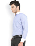 London Blue Cotton Premium Fabric Formal Shirt Without Pocket For Men - YNG Empire