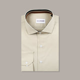 Cream Premium Designer Formal Shirts For Men (15 collar)