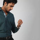 Green Emerald Sophistication Formal Shirt