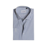 Premium White Base With Blue Stripes Formal Shirts For Men - YNG Empire