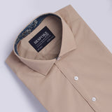 Fawn Formal Shirt For Men with Floral Detailing's (15.5 collar) - YNG Empire