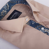 Fawn Formal Shirt For Men with Floral Detailing's (15.5 collar) - YNG Empire