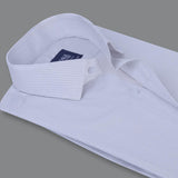 Pencil Black Stripe White Formal Shirt For Men. - YNG Empire