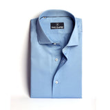 Sky Blue Basic Formal Shirt - 15 Collar