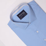 Premium Blue Formal Shirt With Sports Details For Men - YNG Empire