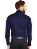 Navy Blue Formal Shirt without pocket For Men - YNG Empire