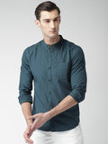 Dark Grey Solid Casual Shirt For Men - YNG Empire