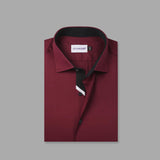 Maroon Designer Formal Shirt For Men