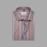 Rainbow Color Stripe Formal Shirt For Men