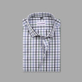 White Base With Multi Color Checkered Formal Shirt For Men