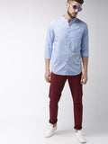 Sky Blue Casual Shirt For Men