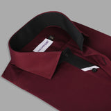 Maroon Designer Formal Shirt For Men - YNG Empire