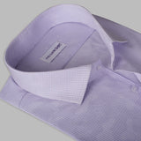 Premium Light Purple Checked Formal Shirt For Men - YNG Empire