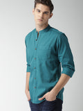 Sea Green Casual Shirt For Men - YNG Empire