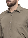 Olive Green Formal Shirt For Men - YNG Empire