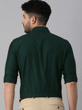 Green Cotton Formal Shirt For Men - YNG Empire