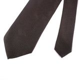 Brown With White Dotted Casual Tie - YNG Empire