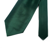 Green Solid Silk Casual Tie - YNG Empire