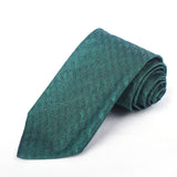 Sea Green With Self Printed Casual Tie