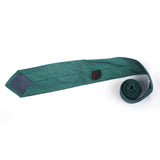 Sea Green With Self Printed Casual Tie - YNG Empire